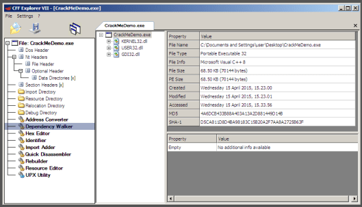 Figure 13: CFF Explorer
